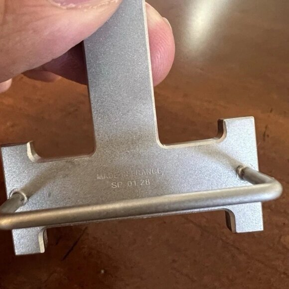 Hermes 38MM H Logo Design Silver Tone Metal Belt Buckle - Picture 4 of 4